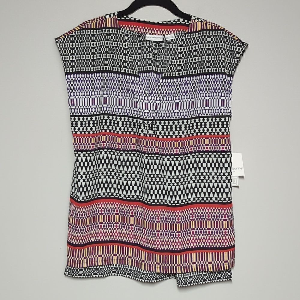 NWT Liz Claiborne Cap Sleeve Blouse